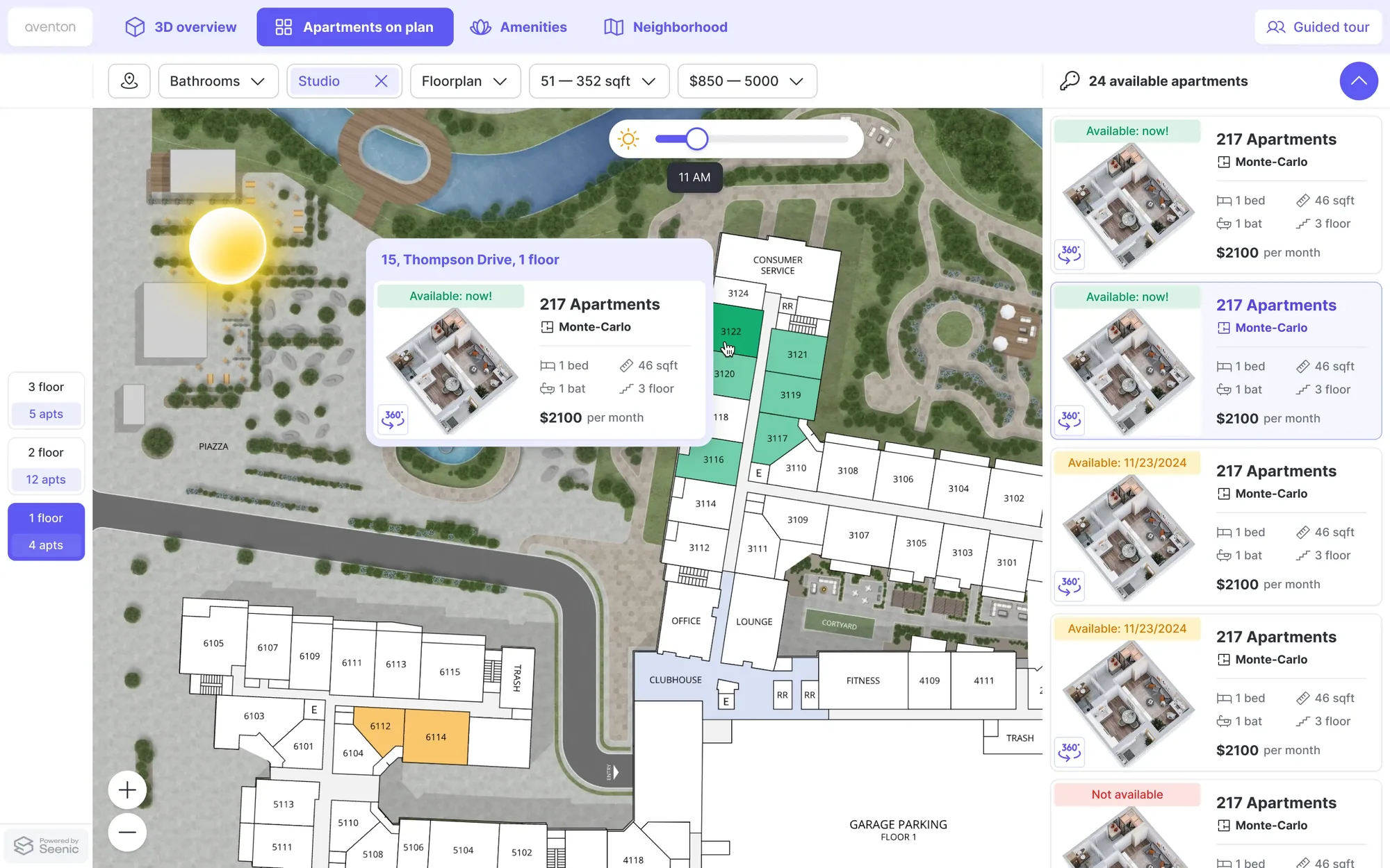2D interactive sitemap view