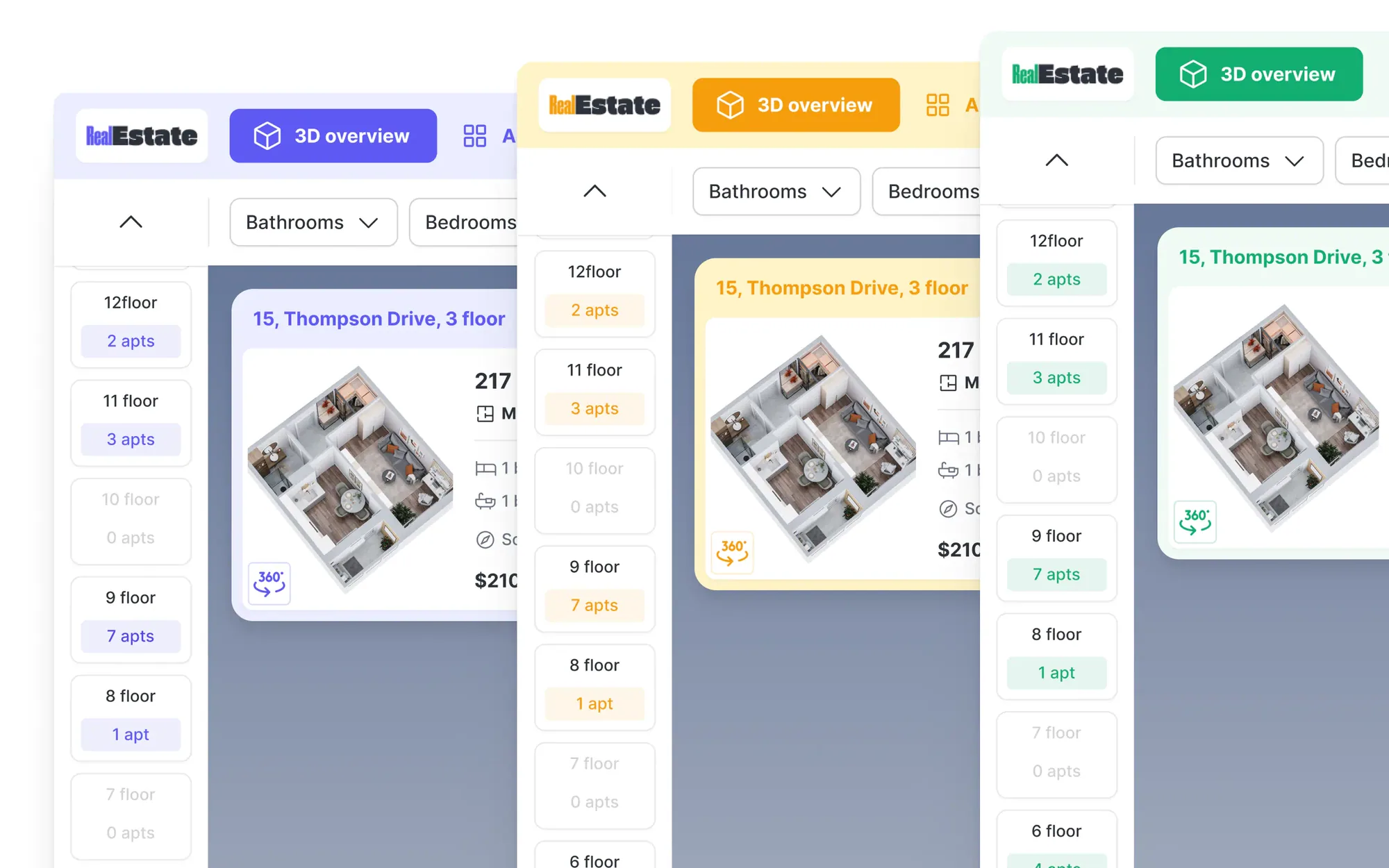 Branded tour interface