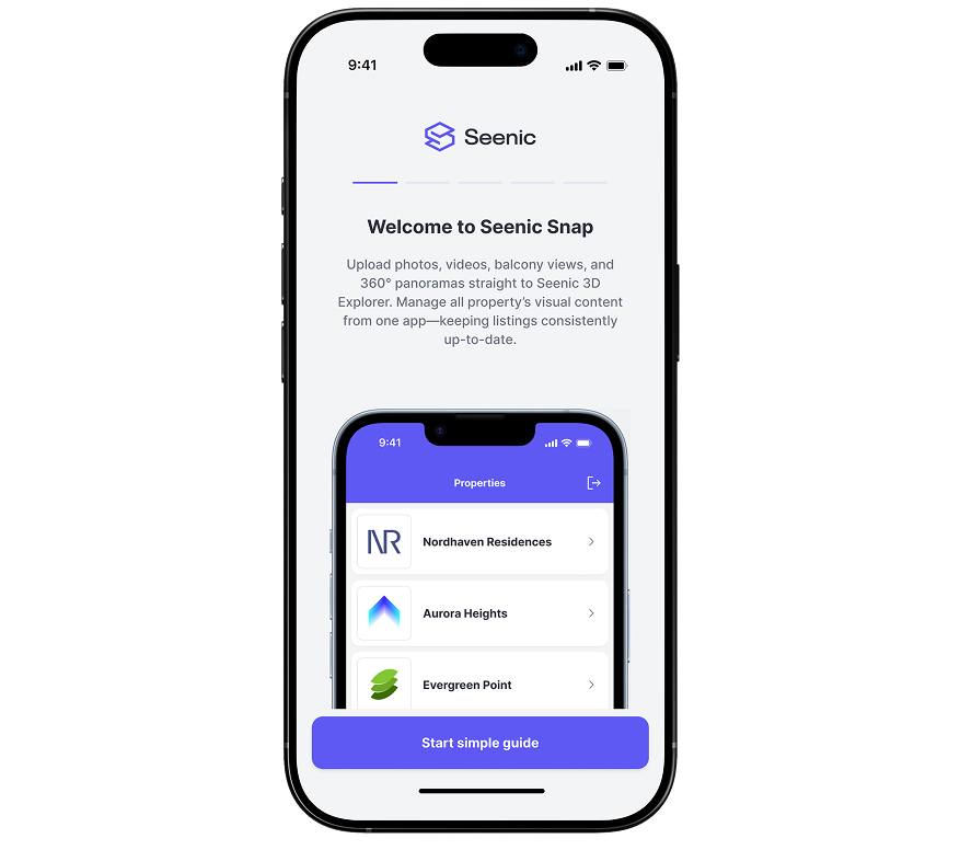 Seenic Snap mobile app