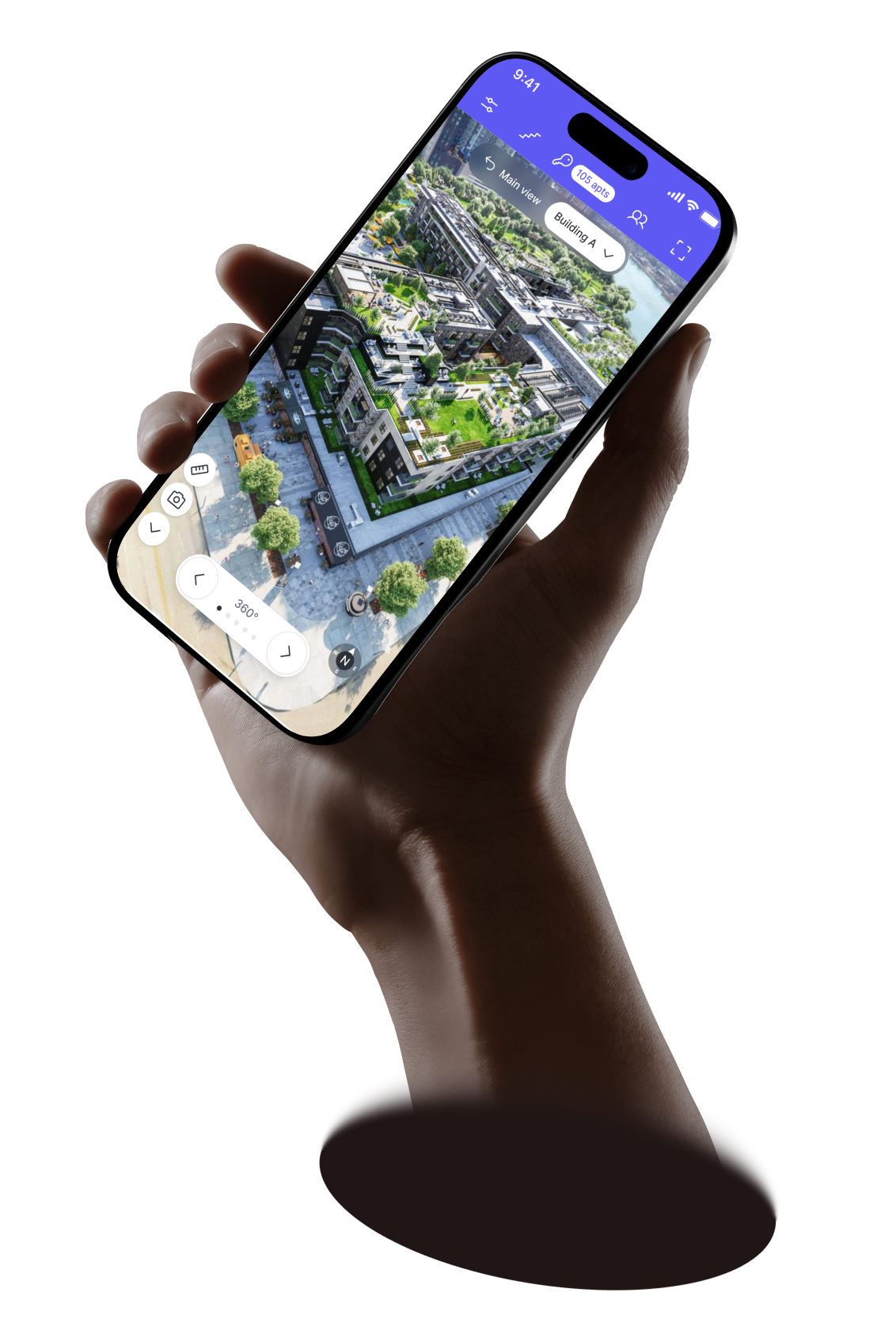 Seenic products on a phone