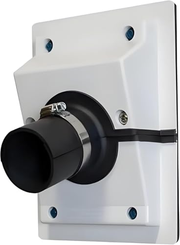 HVAC Wall Penetration & Line-Set Cover Kit, Split AC Line-Set Wall Cover Kit with A Soft Gasket, HVAC Walls Penetration Cover for Indoor & Outdoor Air Conditioner (White, Large) Aperture 2.36 inches