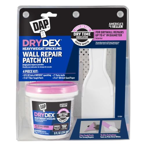 Dap 12345 3" Wall Repair Patch Kit With DryDex Spackling