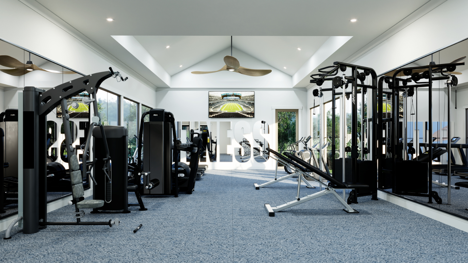 Fitness center rendering