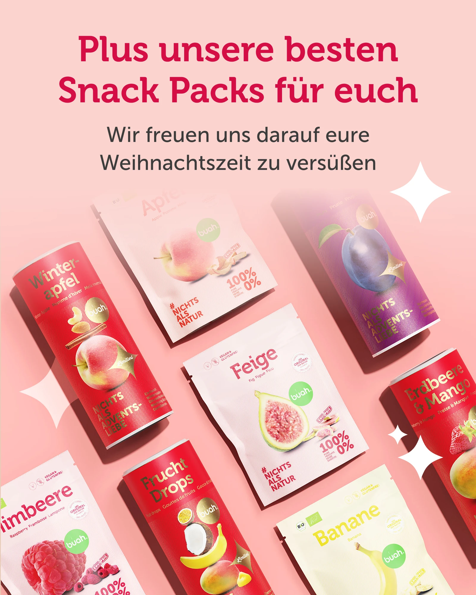 Amazon Produktbild buah Adventsbox 2024 mit gefriergetrocknetem Obst, Variante 2