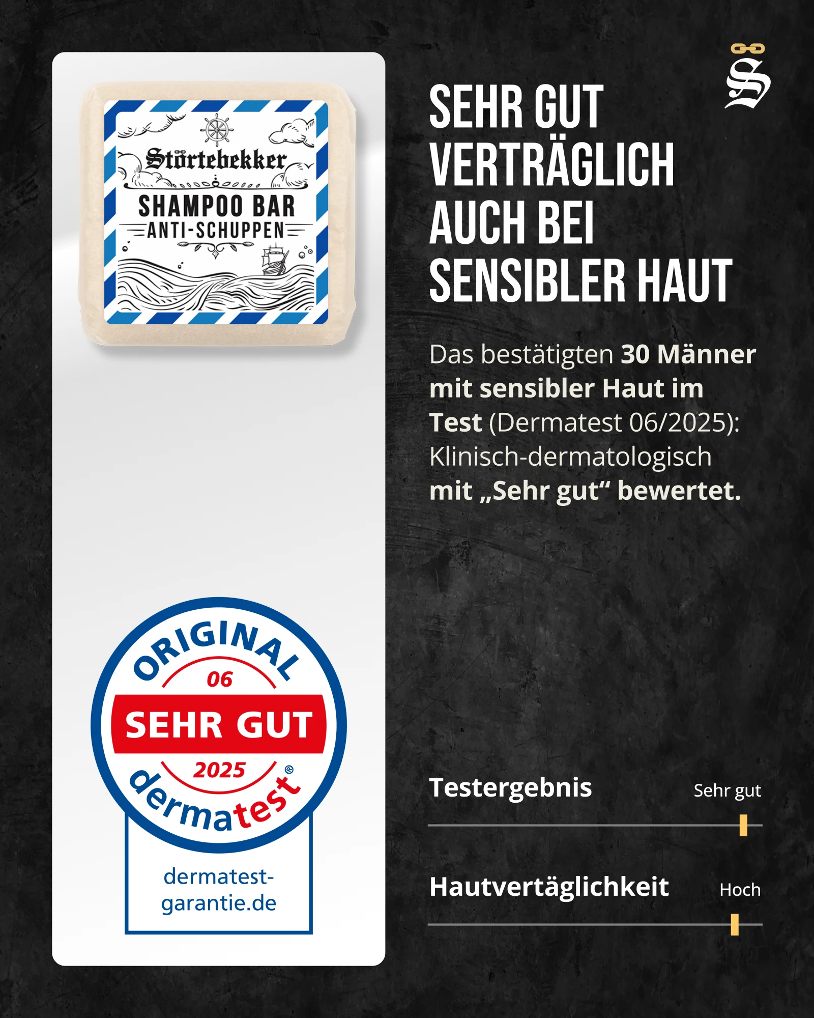 Amazon Produktbild Störtebekker Anti-Schuppen-Shampoo inkl. Dermatest-Siegel
