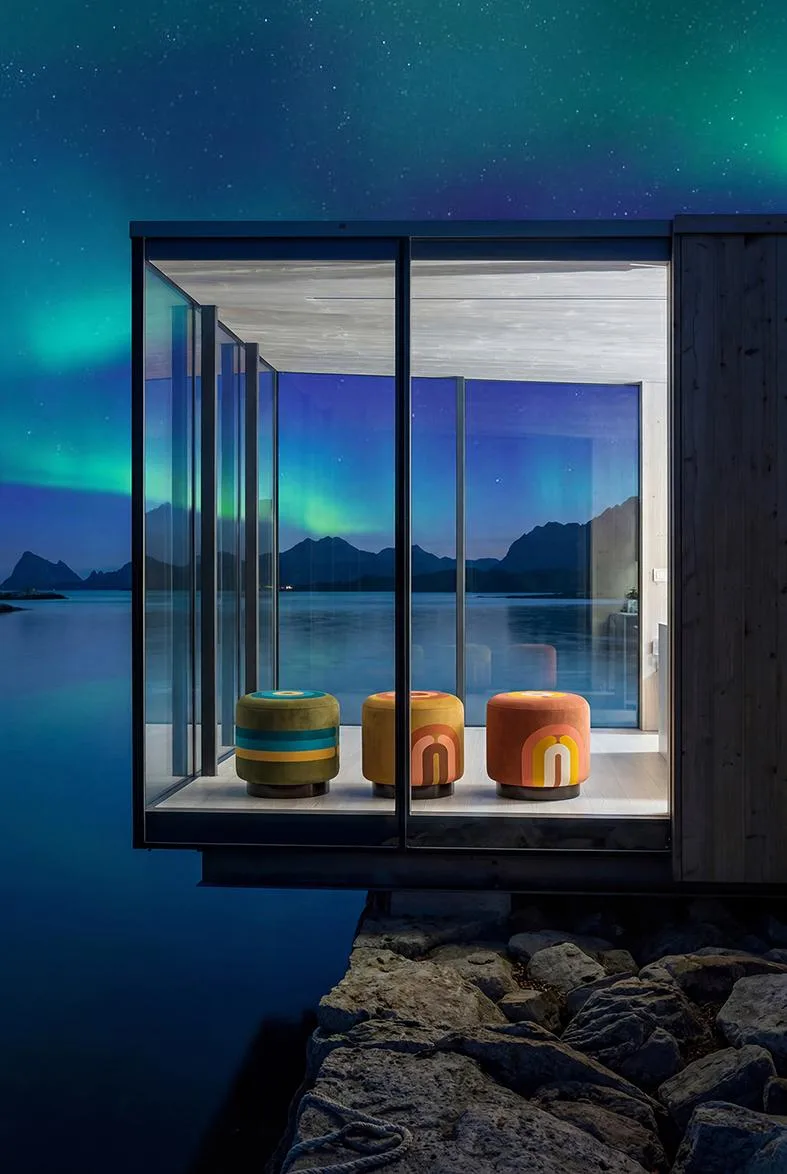Pouf Minotor en voyage, Norvège
