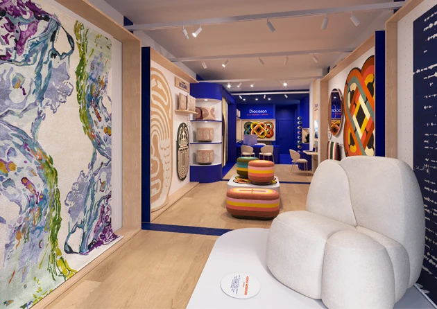 L'intérieur du showroom de la rue du Bac