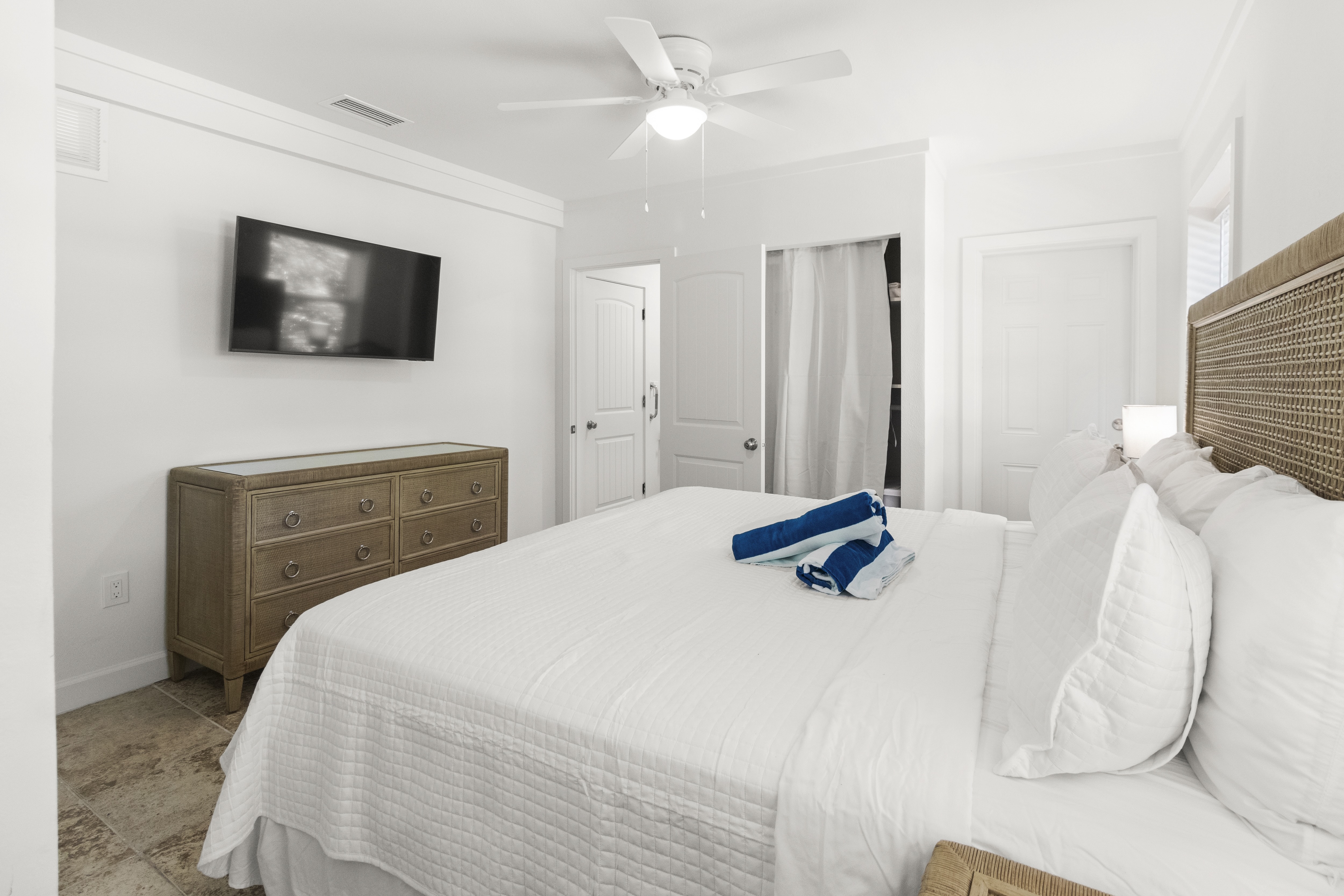 Private porch and heated pool grounds at The Wicker Inn, Longboat Key