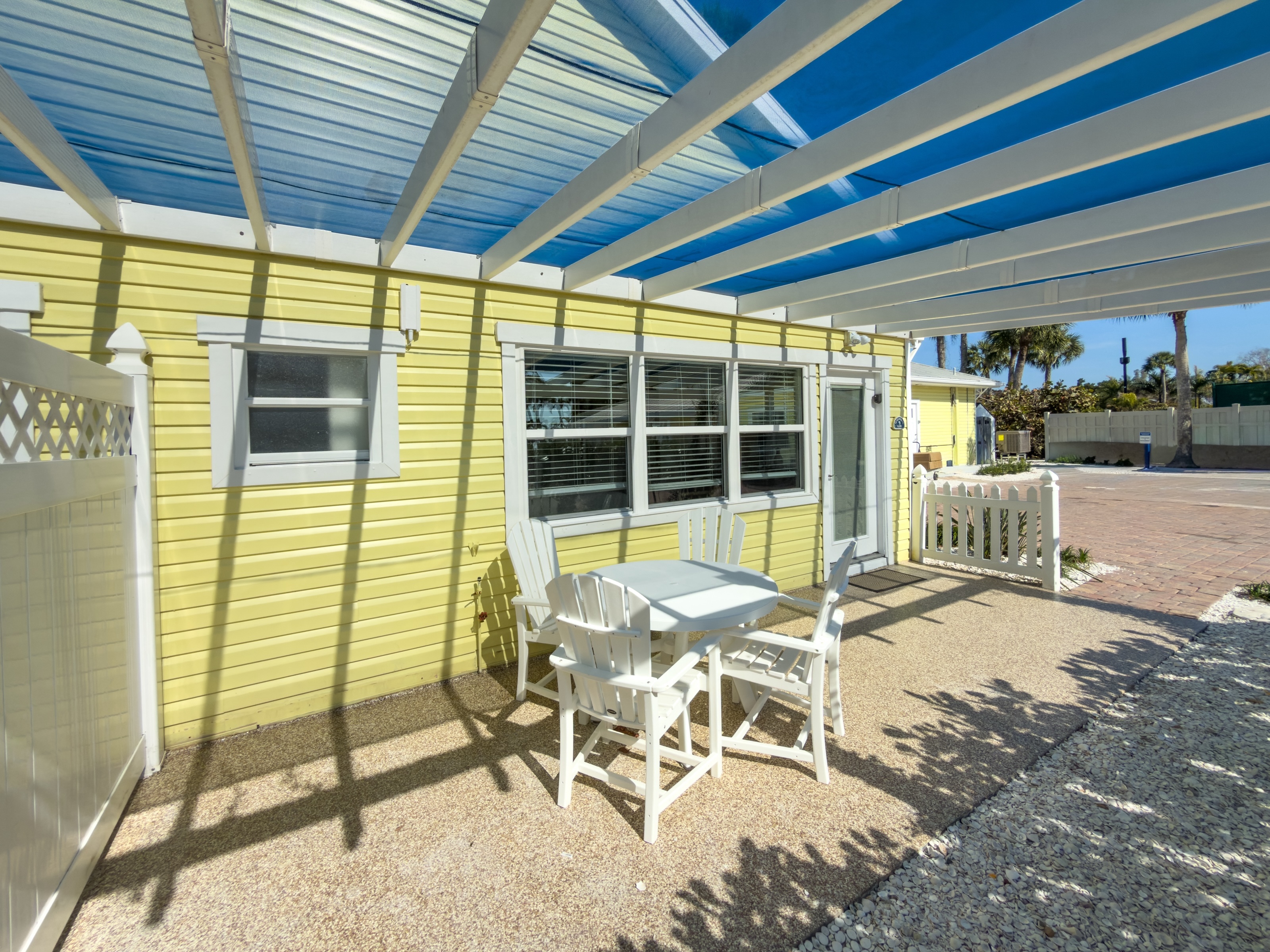 Beachfront suite interior at The Wicker Inn, Longboat Key, Florida