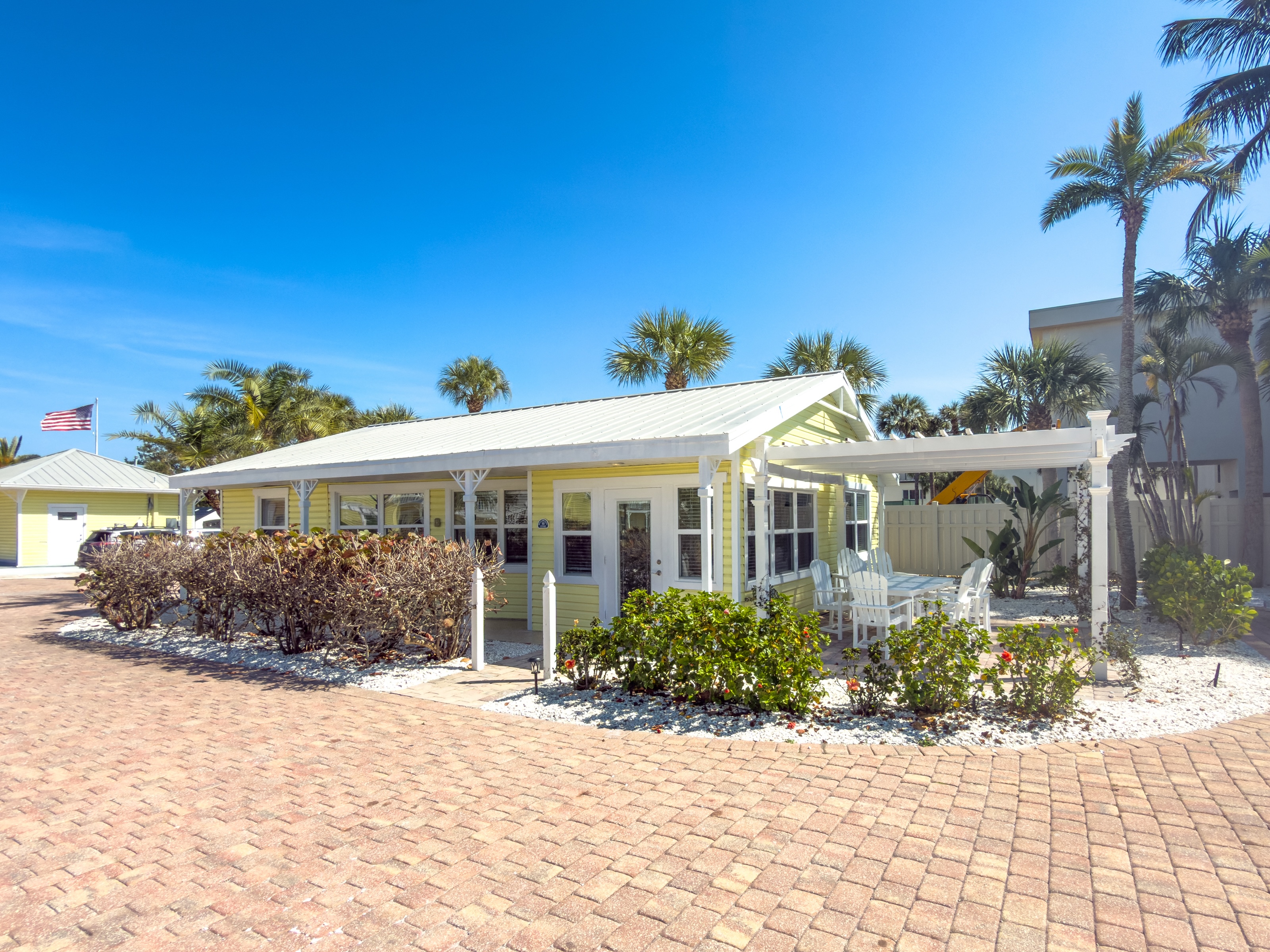 Beachfront suite interior at The Wicker Inn, Longboat Key, Florida