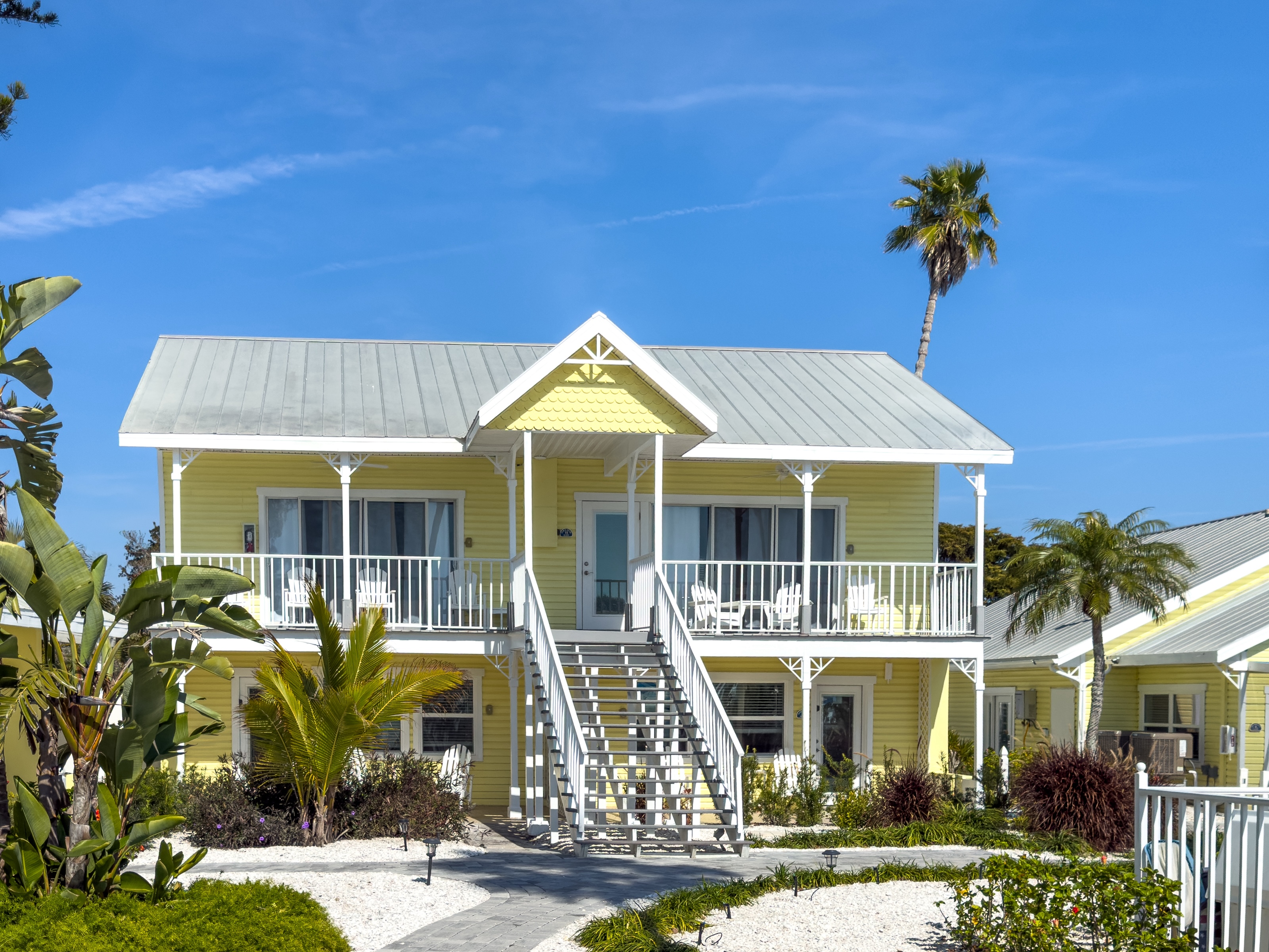 Beachfront suite interior at The Wicker Inn, Longboat Key, Florida