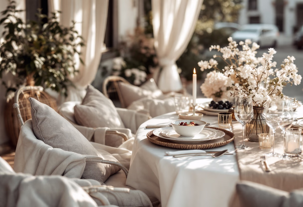 outdoor dining experience (for a food truck)