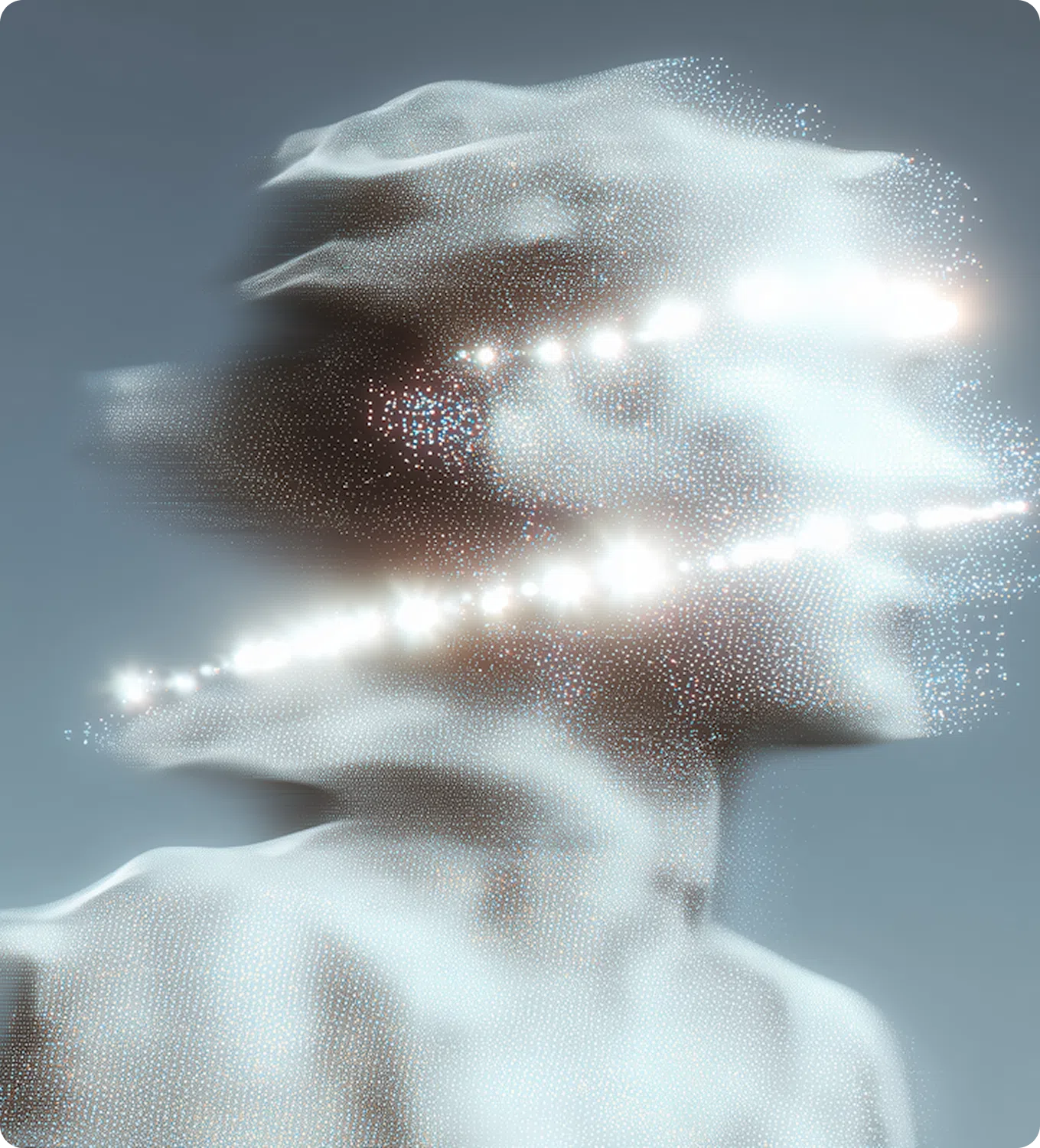 Glowing Abstract Figure
