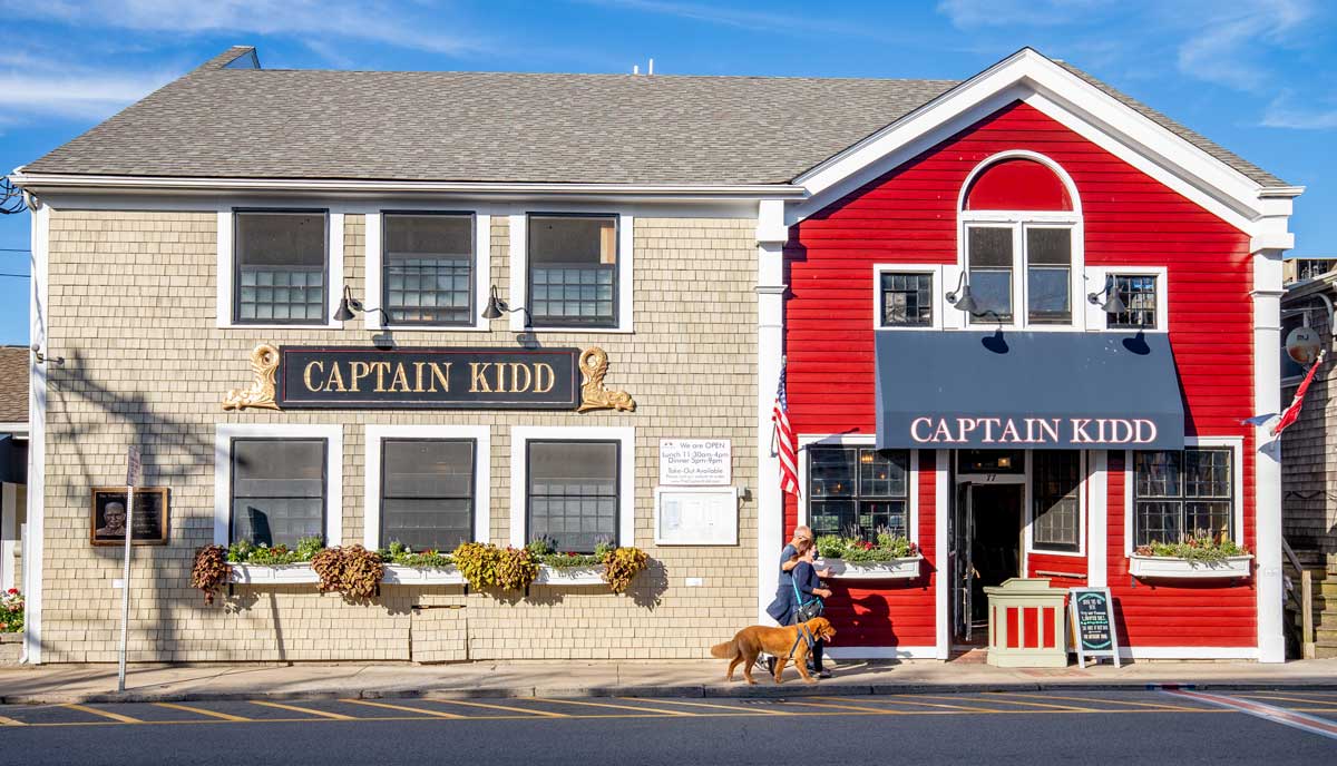 The Captain Kidd storefront at 15 Dock Street