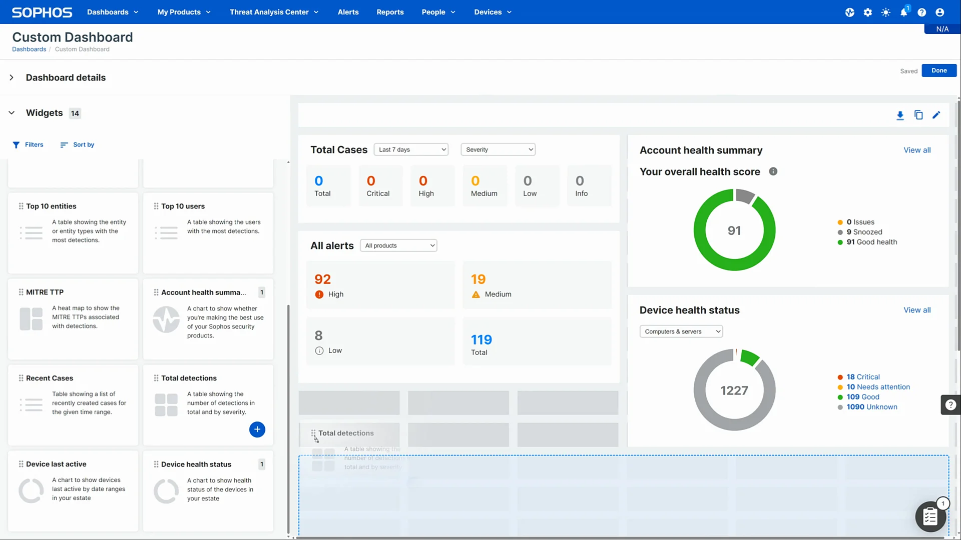 sophos product screenshot