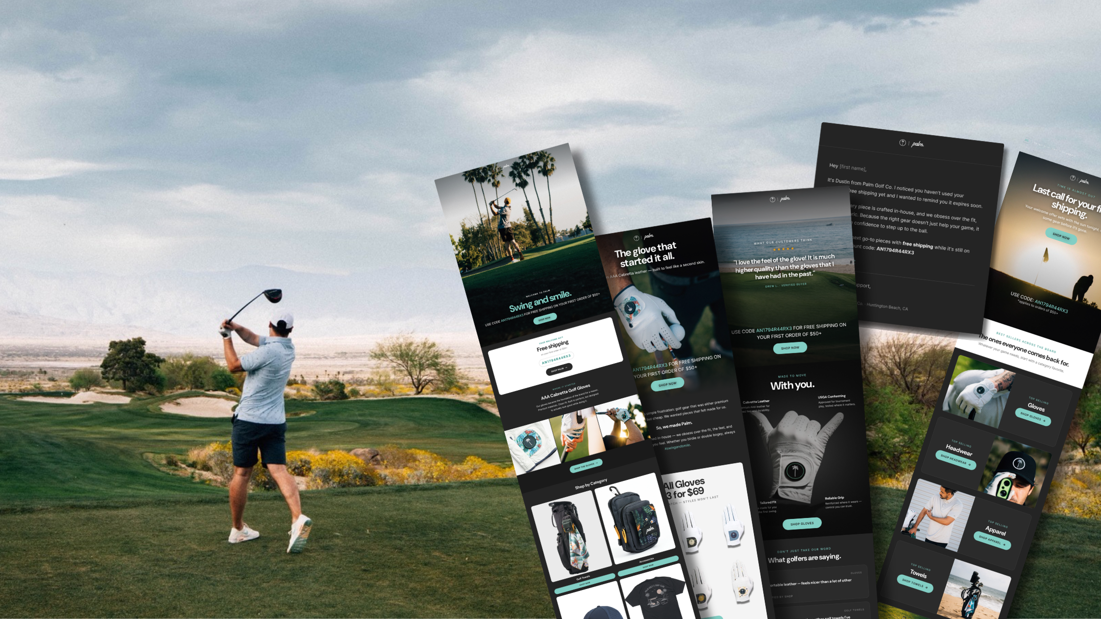 Palm Golf full-funnel feature