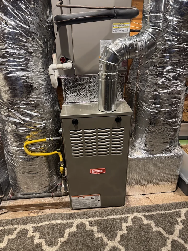 Plug-In Services furnace installation example
