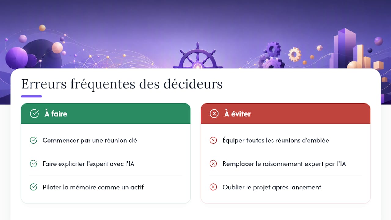 Ce que les décideurs se trompent le plus souvent — overview diagram