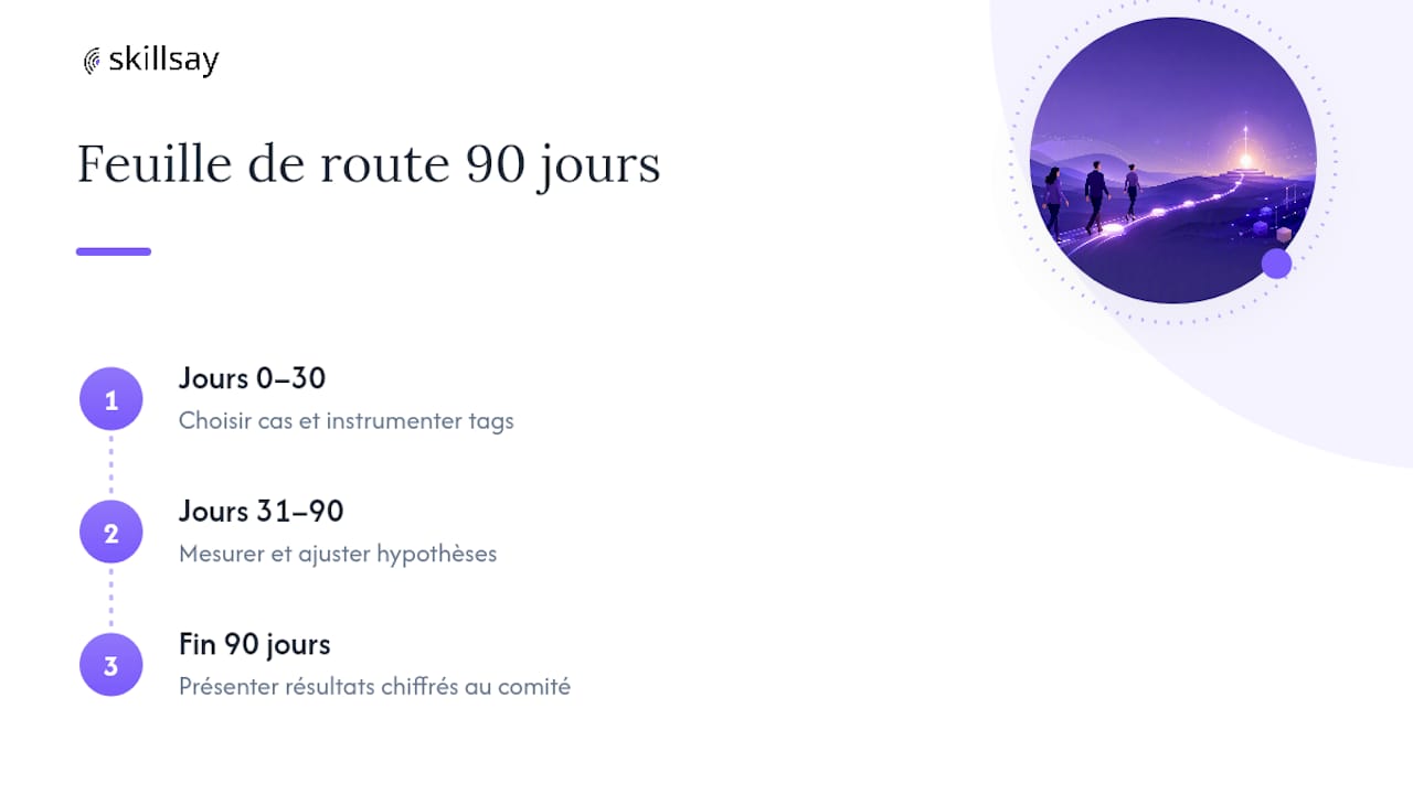 Feuille de route du retour sur investissement sur 90 jours