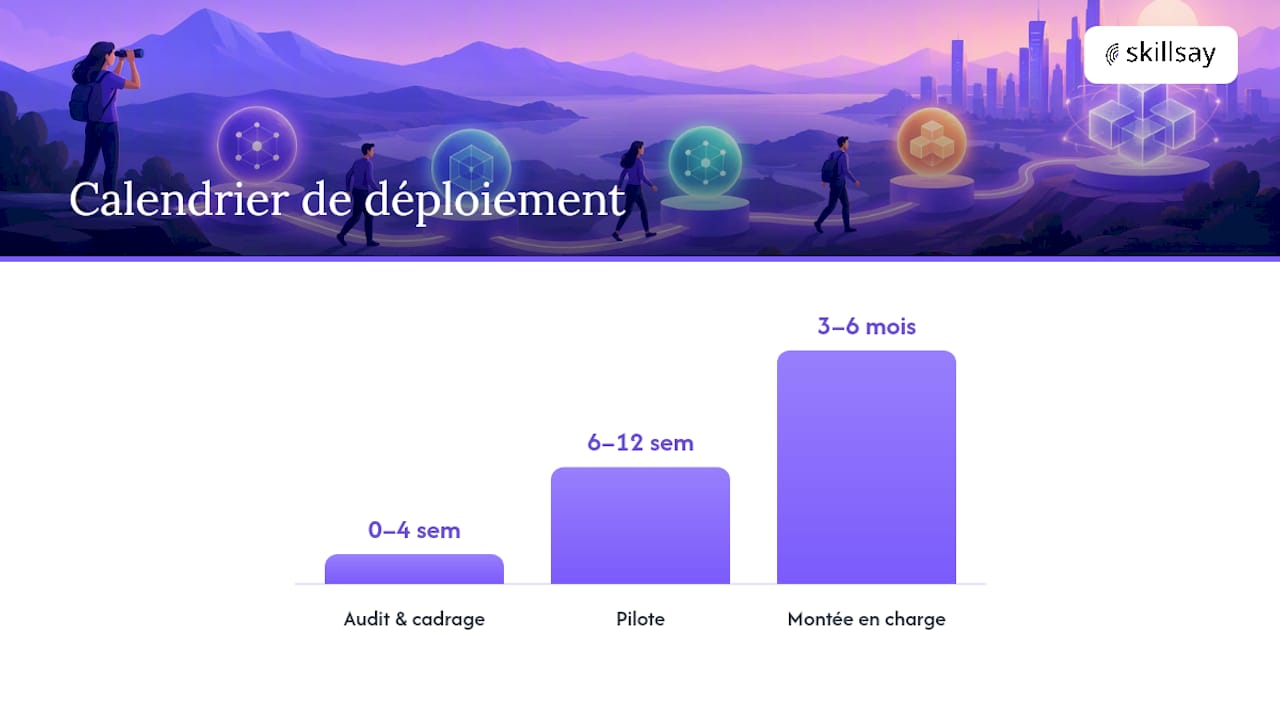 Combien coûte un déploiement et sur quel calendrier ? — overview diagram