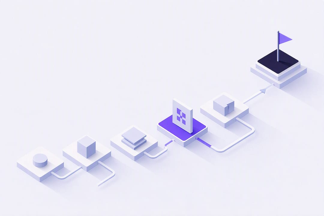 Illustration isométrique de la standardisation progressive