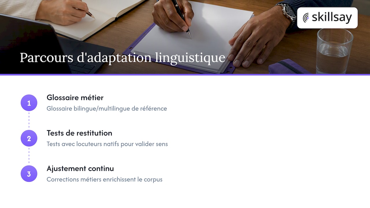 Trois étapes pour adapter le langage métier