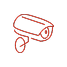 Pack N Stor East Fishkill self storage Icon of a security camera inside a red circle.