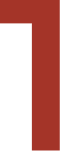 Red vertical bar with a horizontal notch on a white background.