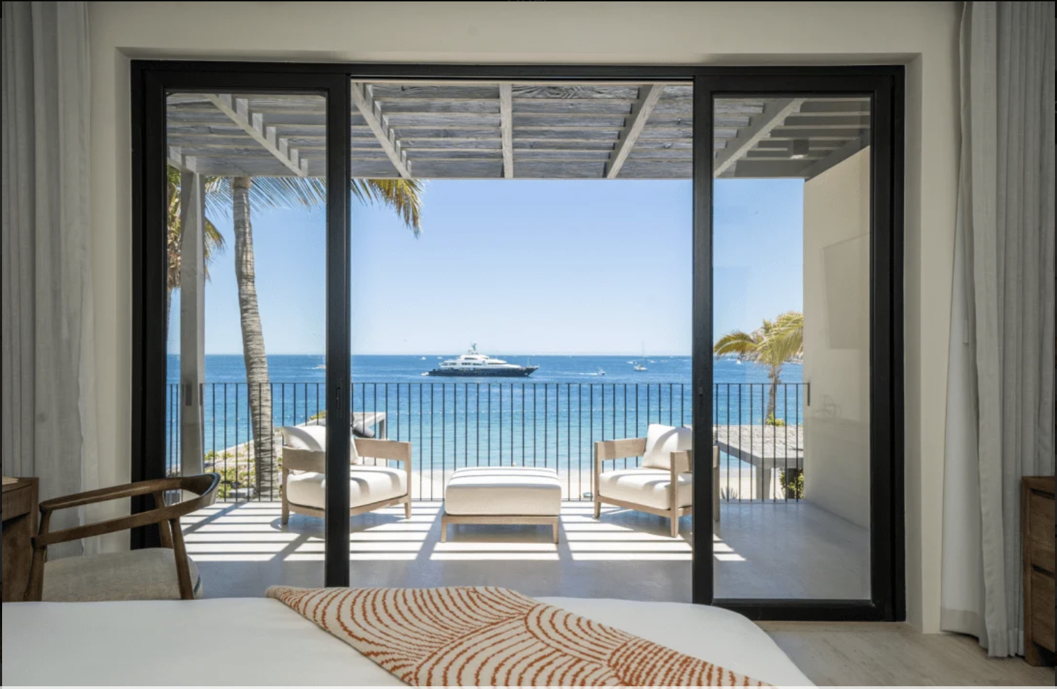 Hotel suite with ocean view — charge to room