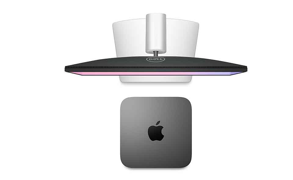 Mac Mini fixed POS terminal with a 24-inch touch screen