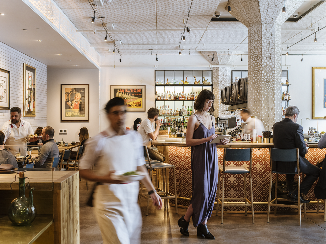 Tableside service in motion