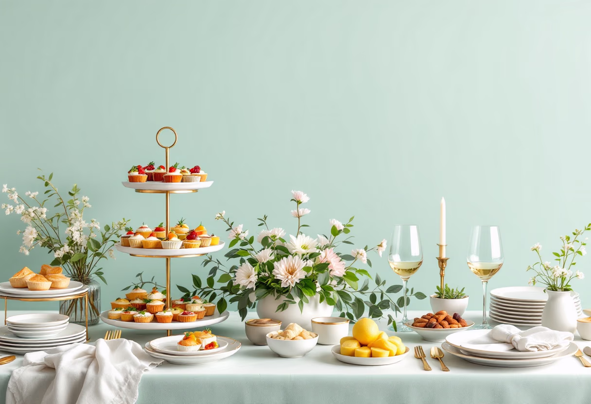 image of wedding catering display