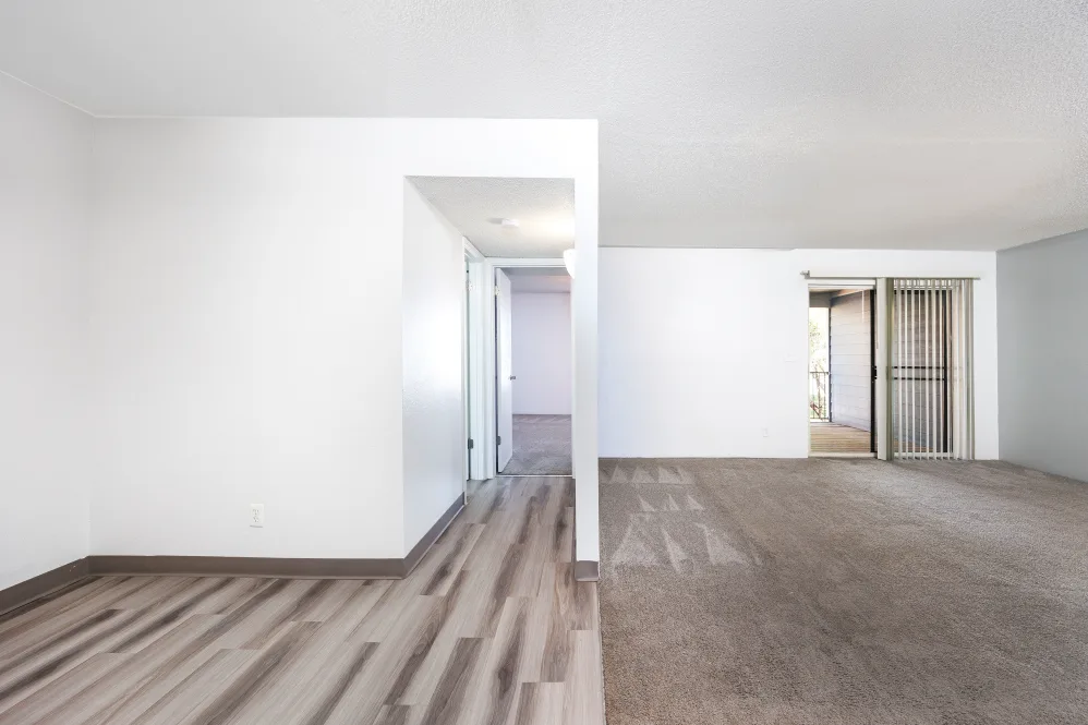 Living room and hall way
