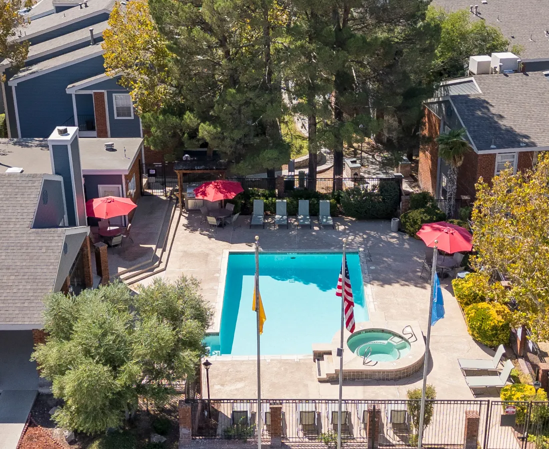 Pool overhead view