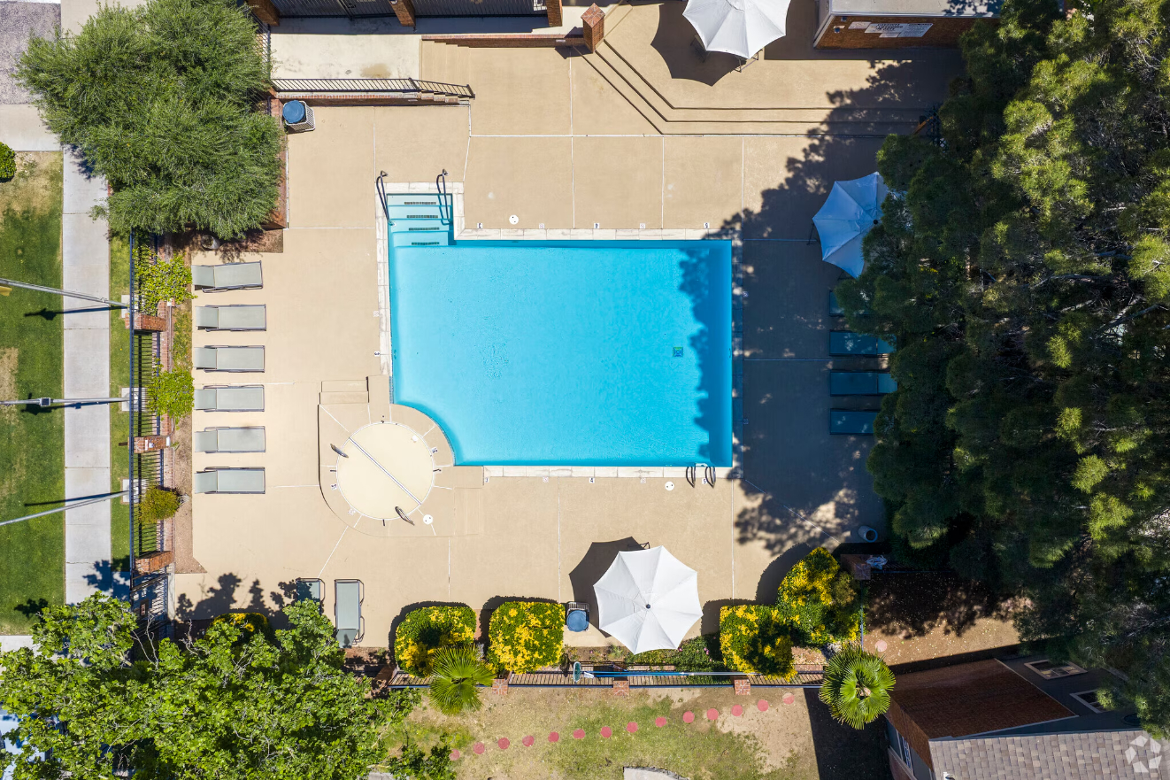 Pool overhead view