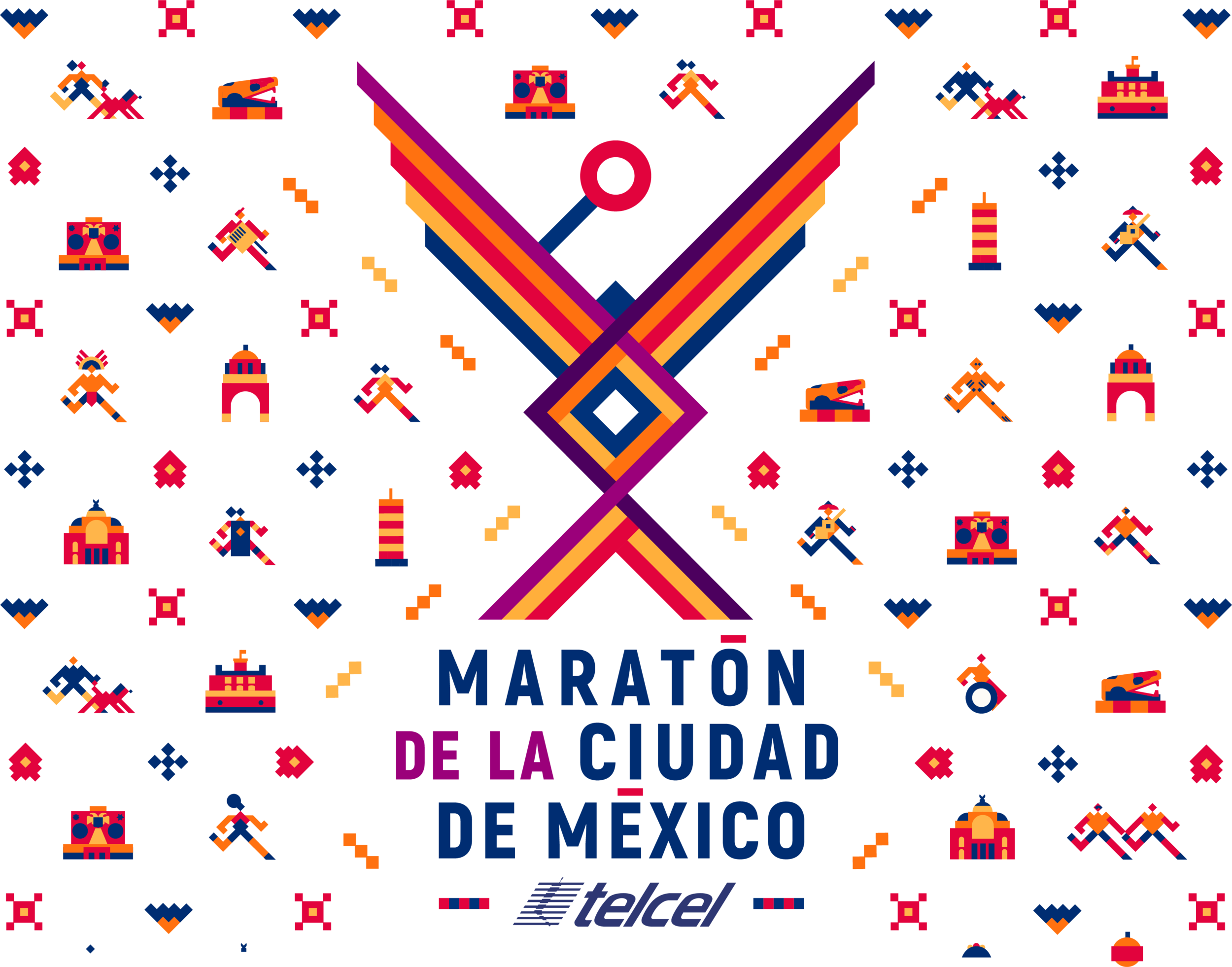 Maraton de la Ciudad de Mexico logo
