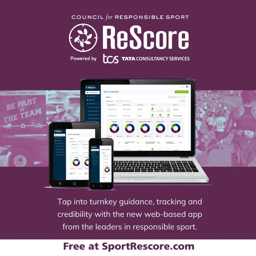 Council for Responsible Sport ReScore App banner