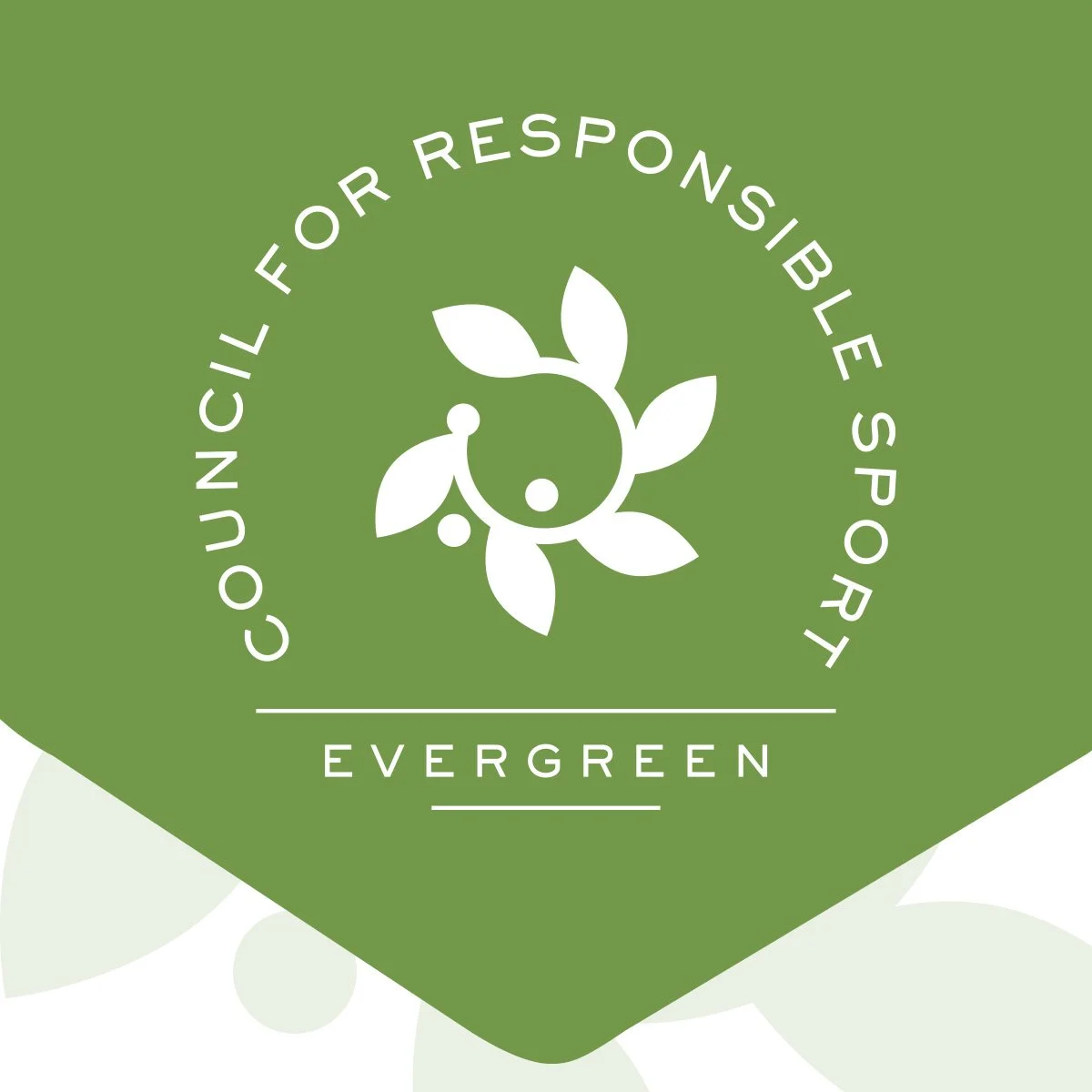The Council for Responsible Sport Evergreen Certification banner