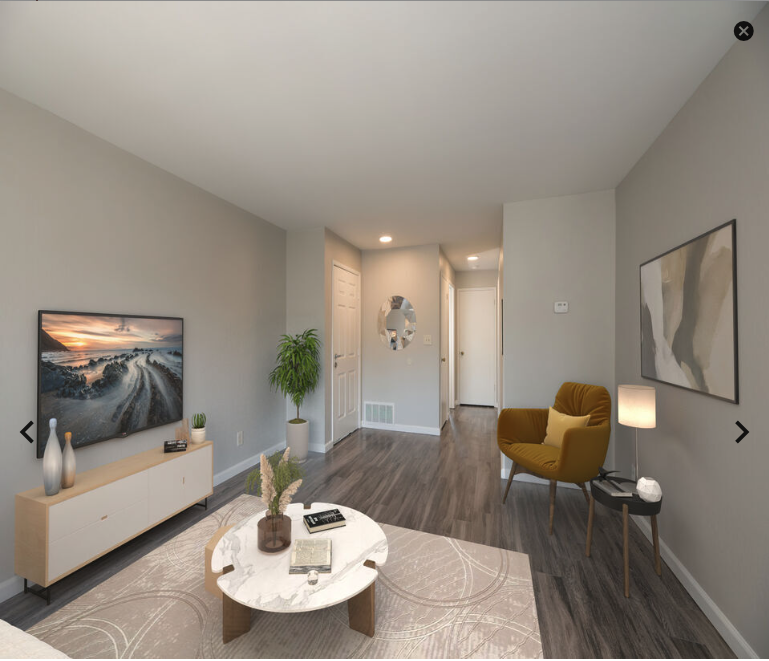 Living room rendering