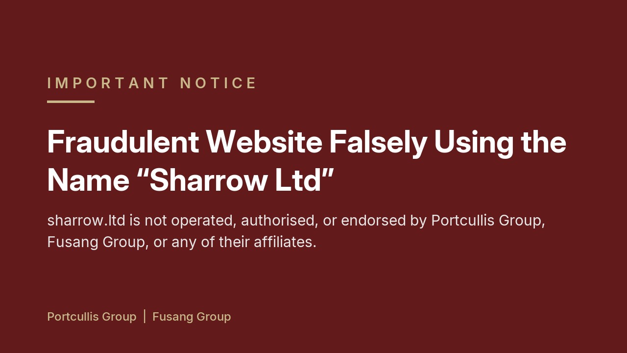 Fraudulent Website Falsely Using the Name “Sharrow Ltd”