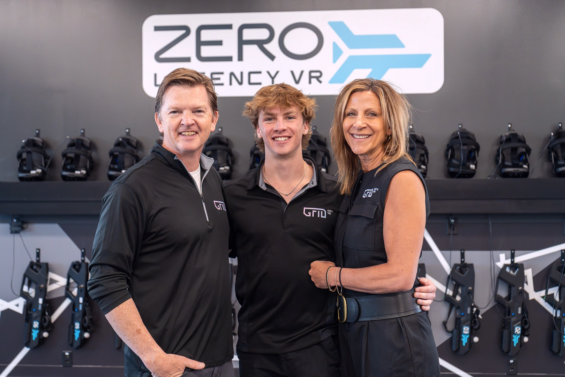 The Skaalerud family who founded Grid City VR near Denver