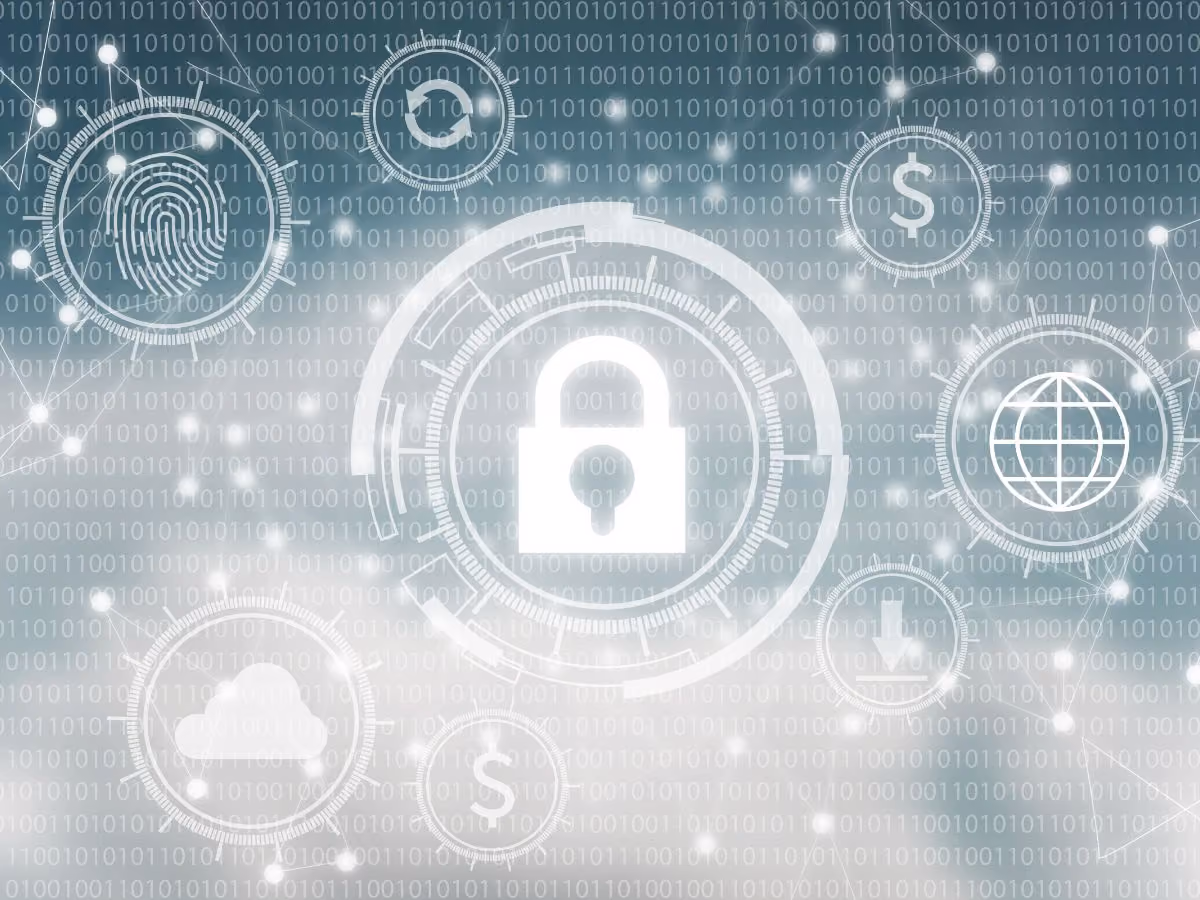A security lock icon and other icon