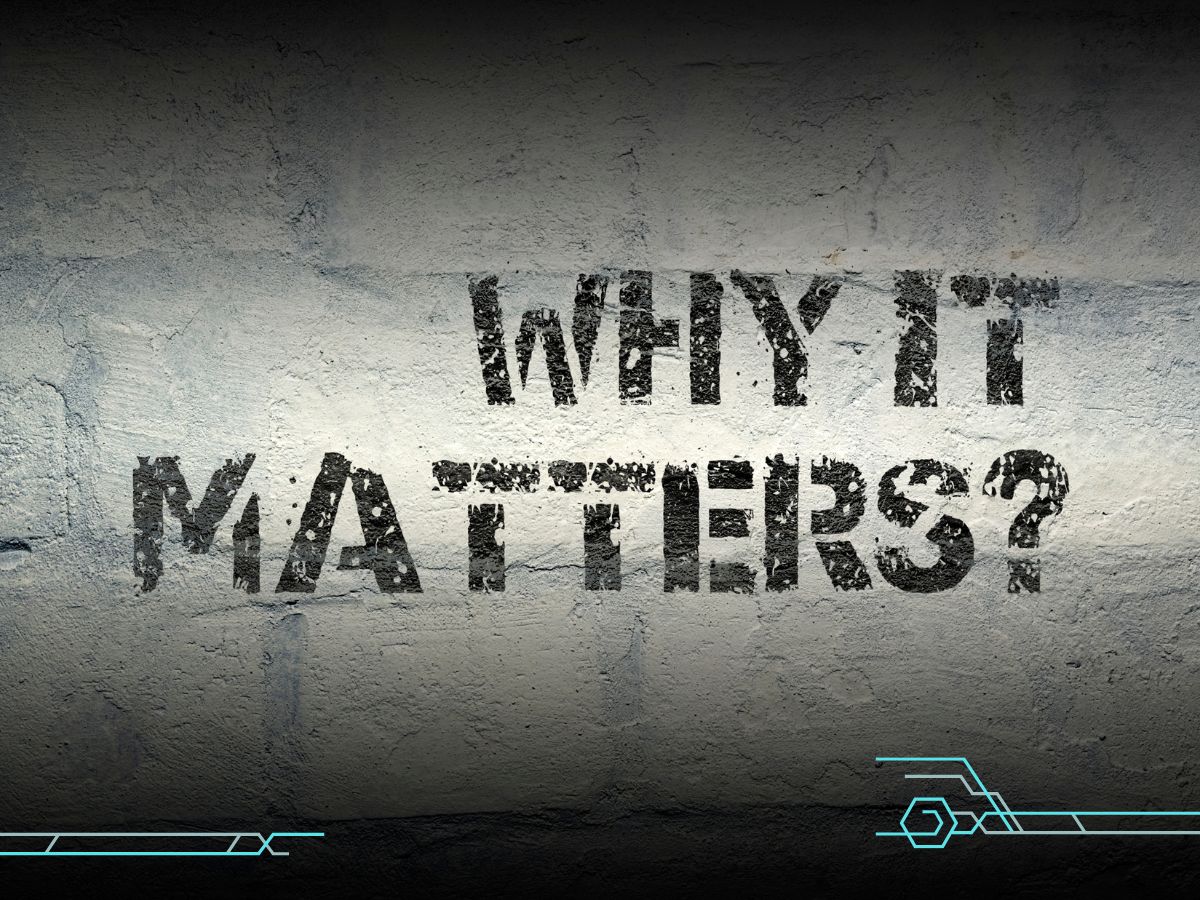 A word why it matters