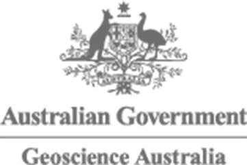 A logo of Australian Government Geo Science Australia.