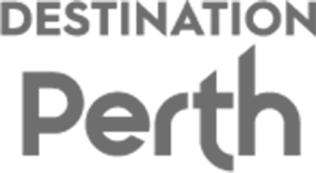 A client logo in HIVO website: Destination Perth.