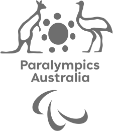 A logo of Paralympics Australia.
