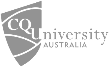 A logo of CQ University Australia.
