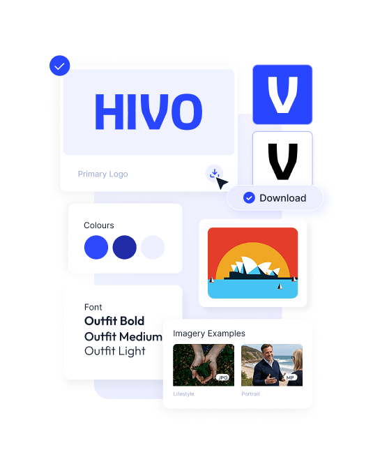 HIVO Brand Guidelines interface