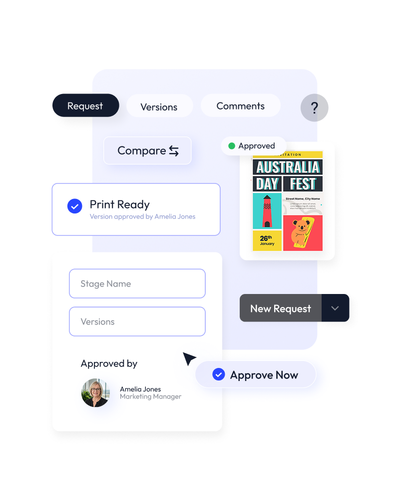 HIVO Staged Approvals interface