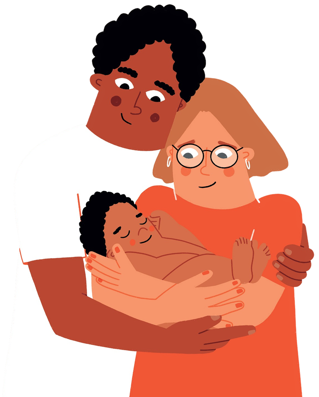 Bild mit Eltern und Baby